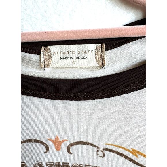 Altar'd State Cropped T-Shirt Western NWT Yellowstone Montana - Picture 5 of 10